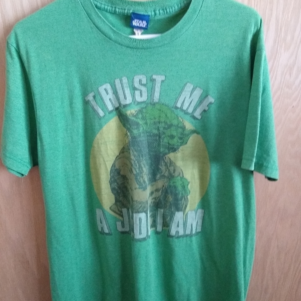 Vintage Star Wars Jedi t-shirt Tee green Sz Large